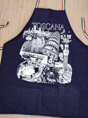 Chefs Apron, Cooking, Culinary, Toscana Italia, Made in Italy